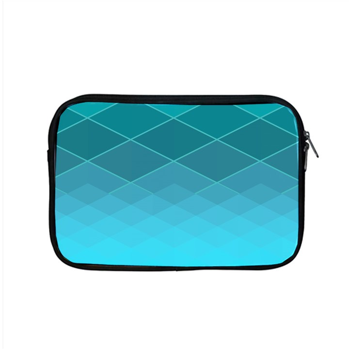 Aqua Blue and Teal Color Diamonds Apple MacBook Pro 15  Zipper Case