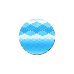 Light Blue And White Color Diamonds Golf Ball Marker (10 Pack) by SpinnyChairDesigns