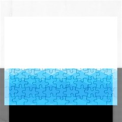 Light Blue And White Color Diamonds Rectangular Jigsaw Puzzl by SpinnyChairDesigns