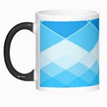 Light Blue and White Color Diamonds Morph Mugs Left