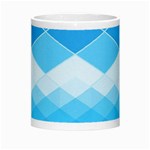 Light Blue and White Color Diamonds Morph Mugs Center