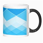 Light Blue and White Color Diamonds Morph Mugs Right