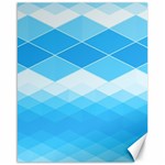 Light Blue and White Color Diamonds Canvas 16  x 20  15.75 x19.29  Canvas - 1