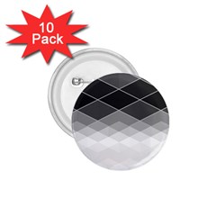 Black White Grey Color Diamonds 1 75  Buttons (10 Pack)