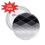 Black White Grey Color Diamonds 2.25  Buttons (100 pack)  Front