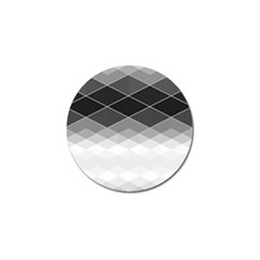 Black White Grey Color Diamonds Golf Ball Marker