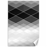 Black White Grey Color Diamonds Canvas 12  x 18  11.88 x17.36  Canvas - 1