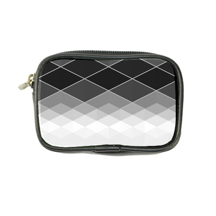 Black White Grey Color Diamonds Coin Purse