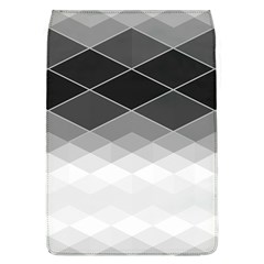 Black White Grey Color Diamonds Removable Flap Cover (l) by SpinnyChairDesigns