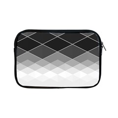 Black White Grey Color Diamonds Apple Ipad Mini Zipper Cases by SpinnyChairDesigns