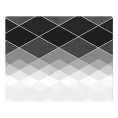 Black White Grey Color Diamonds Double Sided Flano Blanket (large)  by SpinnyChairDesigns