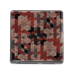 Auburn Grey And Tan Truchet Tiles Memory Card Reader (square 5 Slot) by SpinnyChairDesigns