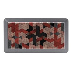 Auburn Grey And Tan Truchet Tiles Memory Card Reader (mini) by SpinnyChairDesigns