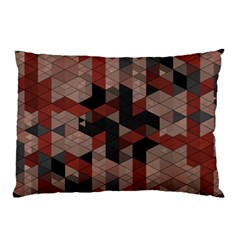 Auburn Grey And Tan Truchet Tiles Pillow Case (two Sides)