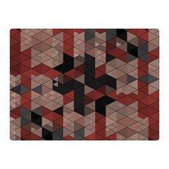 Auburn Grey And Tan Truchet Tiles Double Sided Flano Blanket (mini)  by SpinnyChairDesigns