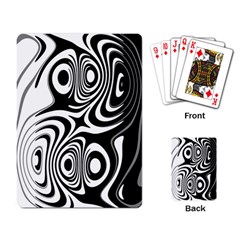 Black And White Abstract Stripes Playing Cards Single Design (rectangle) by SpinnyChairDesigns