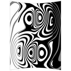 Black And White Abstract Stripes Back Support Cushion by SpinnyChairDesigns