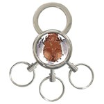 Sexy Boobs Breast Cleavage Woman 3-Ring Key Chain Front