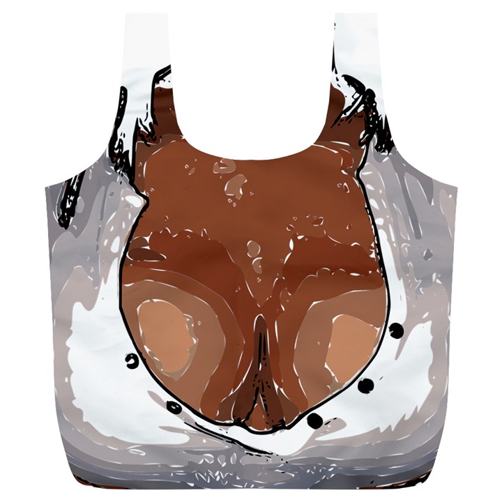 Sexy Boobs Breast Cleavage Woman Full Print Recycle Bag (XL)