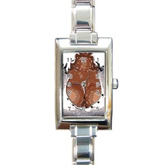 Sexy Boobs Breast Cleavage Woman Rectangle Italian Charm Watch by HermanTelo