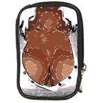 Sexy Boobs Breast Cleavage Woman Compact Camera Leather Case Front