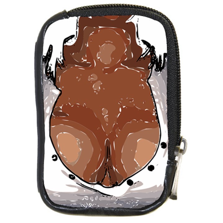 Sexy Boobs Breast Cleavage Woman Compact Camera Leather Case