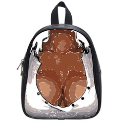 Sexy Boobs Breast Cleavage Woman School Bag (small) by HermanTelo