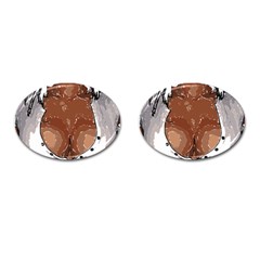 Sexy Boobs Breast Cleavage Woman Cufflinks (oval)