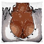 Sexy Boobs Breast Cleavage Woman Large Cushion Case (Two Sides) Front