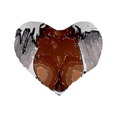 Sexy Boobs Breast Cleavage Woman Standard 16  Premium Heart Shape Cushions by HermanTelo