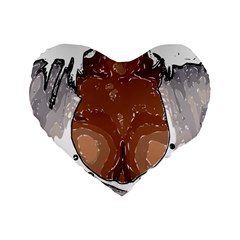 Sexy Boobs Breast Cleavage Woman Standard 16  Premium Flano Heart Shape Cushions