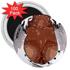 Sexy Boobs Breast Cleavage Woman 3  Magnets (100 Pack) by HermanTelo