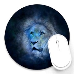 Astrology Zodiac Lion Round Mousepads by Mariart