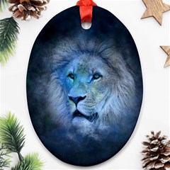 Astrology Zodiac Lion Ornament (oval) by Mariart