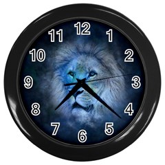 Astrology Zodiac Lion Wall Clock (black)