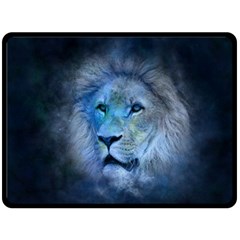 Astrology Zodiac Lion Fleece Blanket (large)  by Mariart