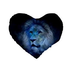 Astrology Zodiac Lion Standard 16  Premium Heart Shape Cushions by Mariart