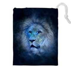 Astrology Zodiac Lion Drawstring Pouch (5xl) by Mariart