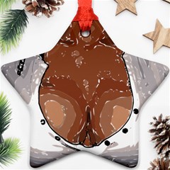 Sexy Boobs Breast Cleavage Woman Star Ornament (two Sides) by HermanTelo