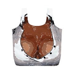 Sexy Boobs Breast Cleavage Woman Full Print Recycle Bag (m)