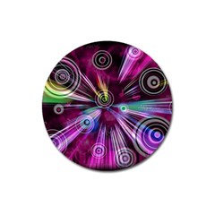 Fractal Circles Abstract Magnet 3  (round)