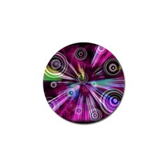 Fractal Circles Abstract Golf Ball Marker (10 Pack) by HermanTelo