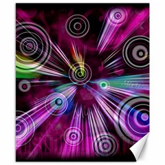 Fractal Circles Abstract Canvas 8  X 10 