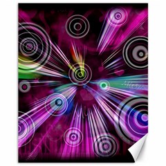 Fractal Circles Abstract Canvas 11  X 14 