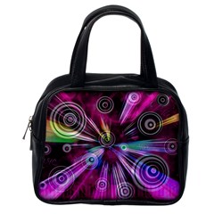 Fractal Circles Abstract Classic Handbag (one Side) by HermanTelo