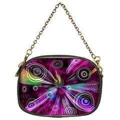 Fractal Circles Abstract Chain Purse (one Side)