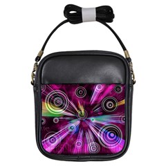 Fractal Circles Abstract Girls Sling Bag