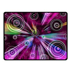 Fractal Circles Abstract Fleece Blanket (small)