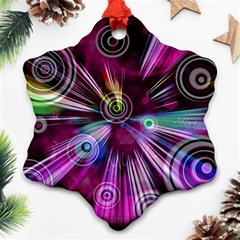 Fractal Circles Abstract Ornament (snowflake)