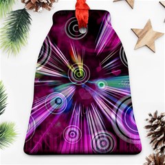 Fractal Circles Abstract Bell Ornament (two Sides)